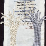 Embroidery and appliqué on fabric. 2010. 6.5" X 9".