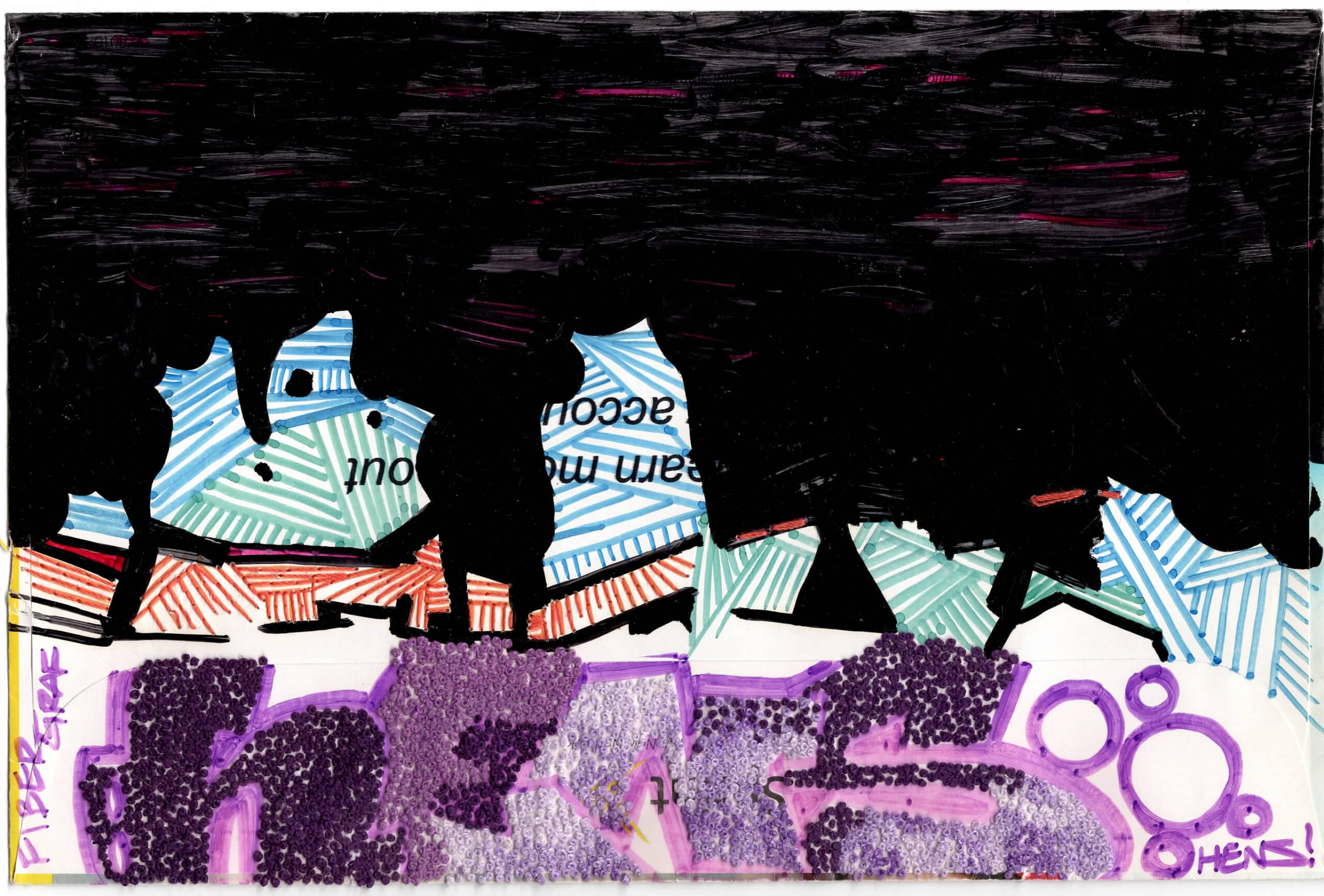 Purple Midnight Hens