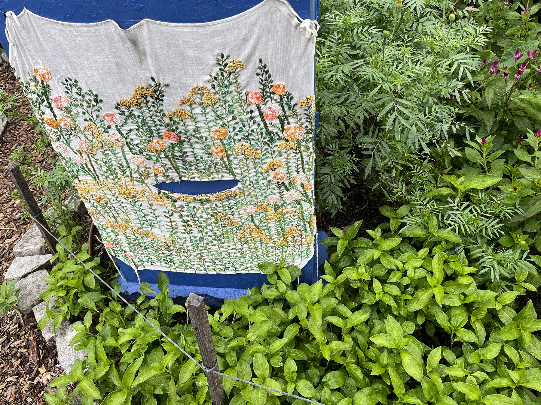 Indigo and Marigolds